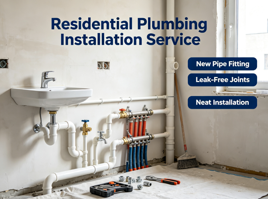 3 Residential Plumbing Installation Service - Image 1